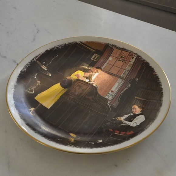 Vintage Norman Rockwell collection plate Gorham Fine China - Picture 3 of 5